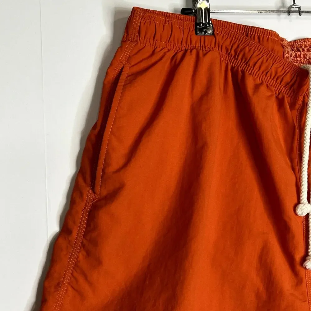 Tommy Bahama Swim Trunks Board Shorts Surf Pockets Orange Mens Large